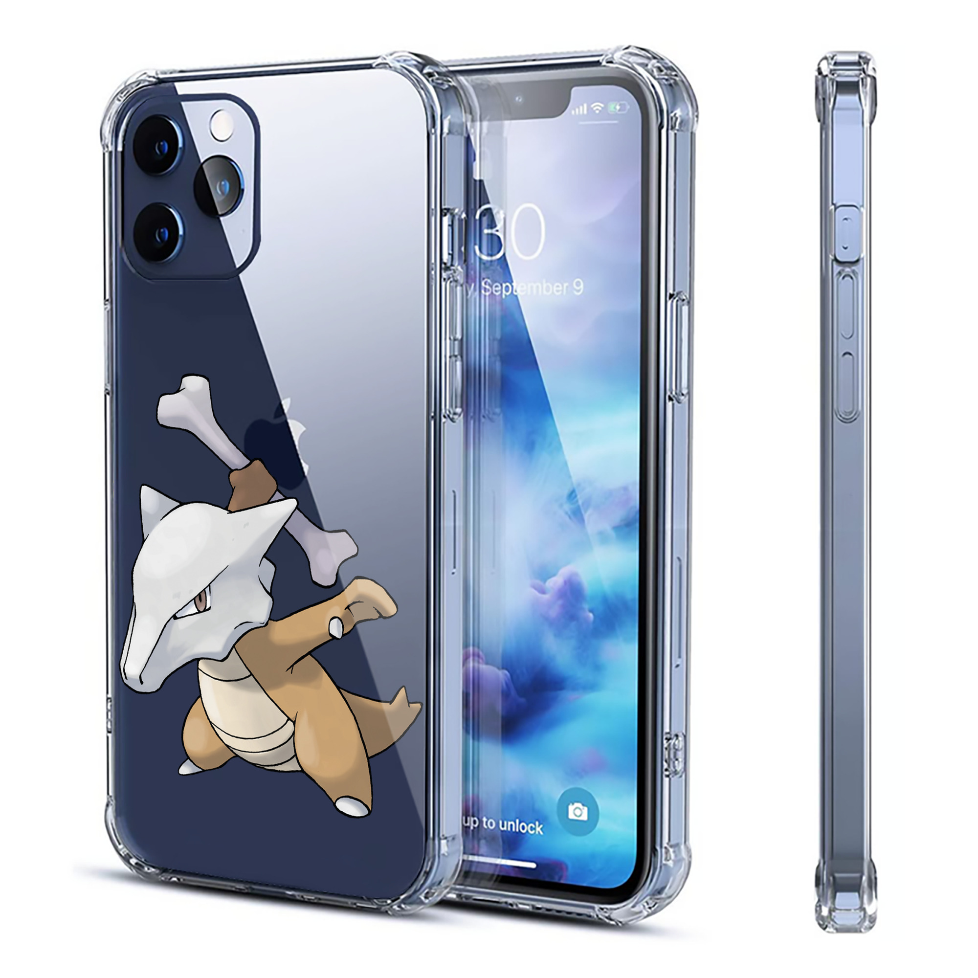 （画像用） ポケットモンスター Pokémon 【iPhone 12シリーズ対応】透明スマホケース（クリアソフトケース）